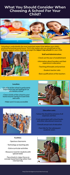 What You Should Consider : When Choosing A School For Your Child?